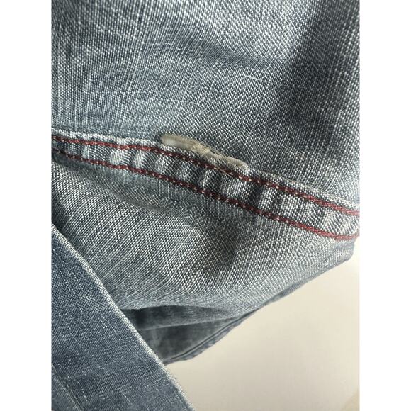 L.L. Bean Button Down Denim Pocket Shirt Long Sleeve Cotton Top Men's Size M - Picture 8 of 12